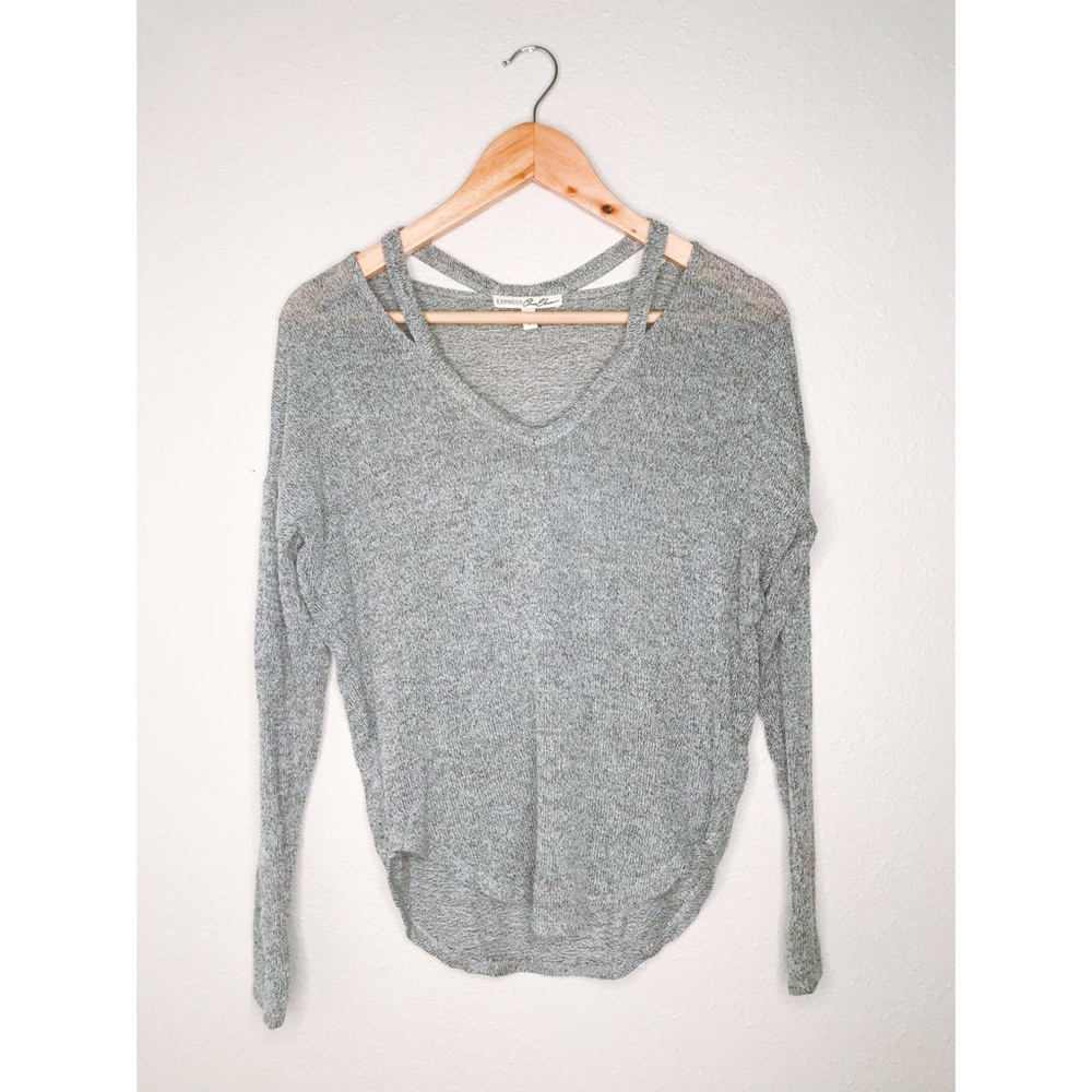 Express - marled long sleeve tee